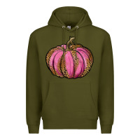 Army Green leopard cancer pumpkin Premium Hoodie - RanaPortraitStore