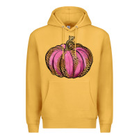 Mustard leopard cancer pumpkin Premium Hoodie - RanaPortraitStore