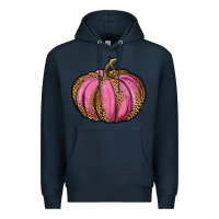 Navy leopard cancer pumpkin Premium Hoodie - RanaPortraitStore