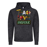 Vintage Black teach love inspire Vintage Hoodie - BarkalooDesign