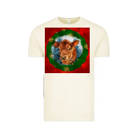 Vintage Arctic christmas red angus calf head Vintage Tee - LillyAllenDesigns