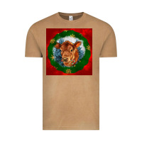Vintage Camel christmas red angus calf head Vintage Tee - LillyAllenDesigns