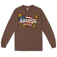 Chestnut usa map Long Sleeve Tee - Artiststas