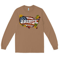 Toasted Coconut usa map Long Sleeve Tee - Artiststas
