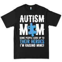 Black lil autism mom Premium Tee - CowhideDigitalArt