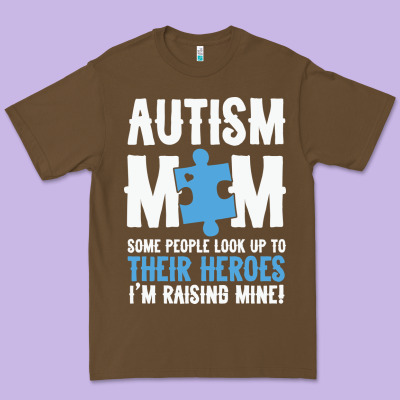 Lil Autism Mom Premium Tee Designed By Cowhidedigitalart