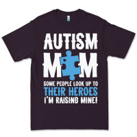 Plum lil autism mom Premium Tee - CowhideDigitalArt