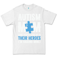 White lil autism mom Premium Tee - CowhideDigitalArt
