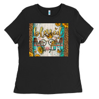 Black Western Blessed Mom Baby Calf Ladies Tee - LillyAllenDesigns