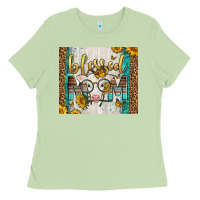 Matcha Western Blessed Mom Baby Calf Ladies Tee - LillyAllenDesigns