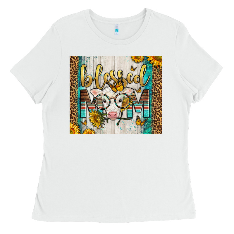 Western Blessed Mom Baby Calf Ladies Tee by LillyAllenDesigns | Teevron