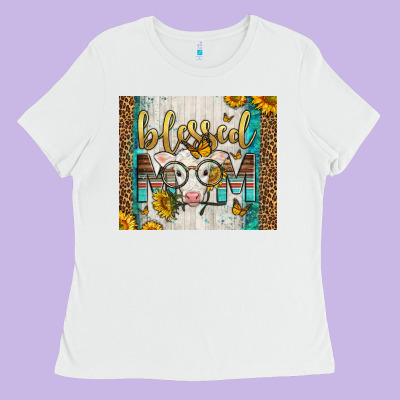 Western Blessed Mom Baby Calf Ladies Tee Designed By Lillyallendesigns