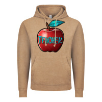 Vintage Coffee apple teacher Vintage Hoodie - BarkalooDesign