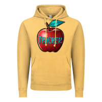 Vintage Mustard apple teacher Vintage Hoodie - BarkalooDesign