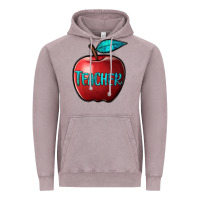 Apple Teacher Vintage Hoodie | Teevron