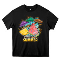 Black sweet summer watermelon pineapple fruits Heavy Core Tee - RanaPortraitStore