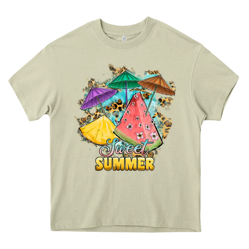Sweet Summer Watermelon Pineapple Fruits Heavy Core Tee by RanaPortraitStore | Teevron