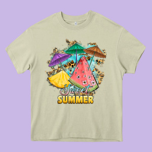 Sweet Summer Watermelon Pineapple Fruits Heavy Core Tee Designed By Ranaportraitstore