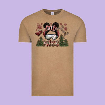 Little Miss Vintage Tee Designed By Sublimationcraftshop