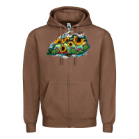 Chestnut Kentucky map sunflower cactus serape Zipper Hoodie - RanaPortraitStore