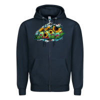 Navy Kentucky map sunflower cactus serape Zipper Hoodie - RanaPortraitStore