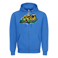 True Royal Kentucky map sunflower cactus serape Zipper Hoodie - RanaPortraitStore