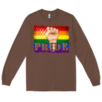 Chestnut lgbtq  flag and hand pride Long Sleeve Tee - Artiststas