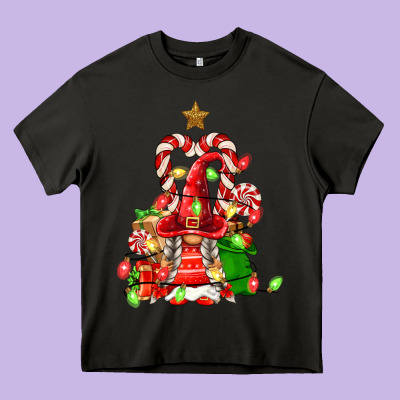 Christmas  Gnomes Heavy Core Tee Designed By Fadigitalartstudio