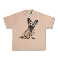 Burro Skye Terrier Dog Illustrations Urban Heavy Tee - LillyAllenDesigns