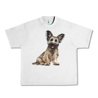 Lunar Rock Skye Terrier Dog Illustrations Urban Heavy Tee - LillyAllenDesigns