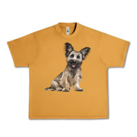 Peanut Butter Skye Terrier Dog Illustrations Urban Heavy Tee - LillyAllenDesigns
