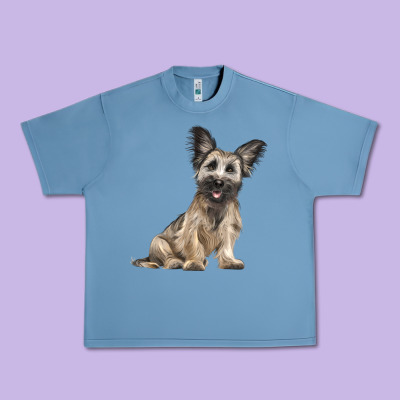 Skye Terrier Dog Illustrations Urban Heavy Tee Designed By Lillyallendesigns
