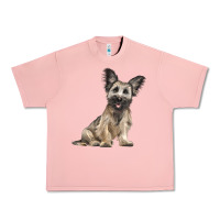 Salmon Skye Terrier Dog Illustrations Urban Heavy Tee - LillyAllenDesigns