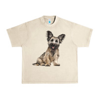 Sandshell Skye Terrier Dog Illustrations Urban Heavy Tee - LillyAllenDesigns