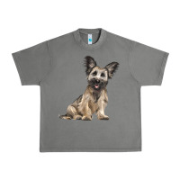 Tornado Skye Terrier Dog Illustrations Urban Heavy Tee - LillyAllenDesigns