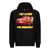 Black movie cartoon cars Premium Hoodie - DesigneFamous