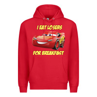 Red movie cartoon cars Premium Hoodie - DesigneFamous