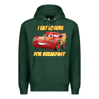 Sports Green movie cartoon cars Premium Hoodie - DesigneFamous
