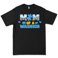 Black LIL Autism Mom Premium Tee - CowhideDigitalArt