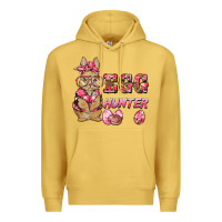 Antique Gold easter pink camouflage egg hunter  bunny Premium Hoodie - BarkalooDesign