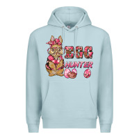 Blue Mist easter pink camouflage egg hunter  bunny Premium Hoodie - BarkalooDesign