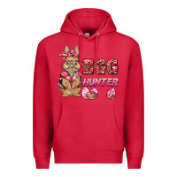 Cardinal easter pink camouflage egg hunter  bunny Premium Hoodie - BarkalooDesign