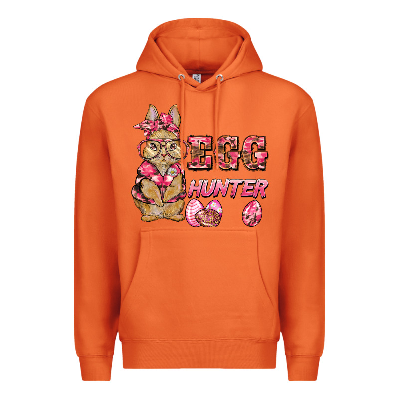 Easter Pink Camouflage Egg Hunter  Bunny Premium Hoodie by BarkalooDesign | Teevron