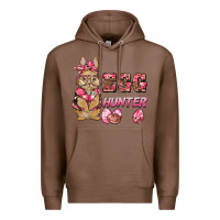 Chestnut easter pink camouflage egg hunter  bunny Premium Hoodie - BarkalooDesign