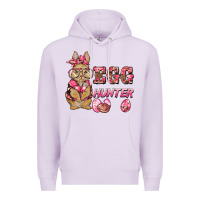 Lilac easter pink camouflage egg hunter  bunny Premium Hoodie - BarkalooDesign