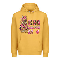 Mustard easter pink camouflage egg hunter  bunny Premium Hoodie - BarkalooDesign