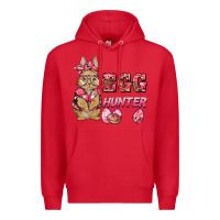 Red easter pink camouflage egg hunter  bunny Premium Hoodie - BarkalooDesign