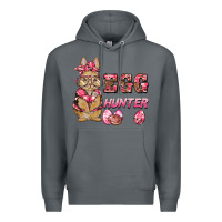 Rock easter pink camouflage egg hunter  bunny Premium Hoodie - BarkalooDesign