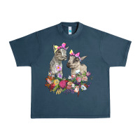 Floral Baby Goats Urban Heavy Tee | Teevron