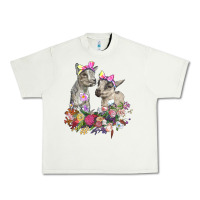 Pistachio floral baby goats Urban Heavy Tee - RanaPortraitStore